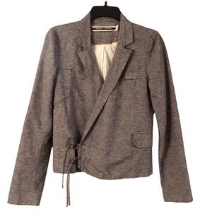 Anthropologie daughters of the liberation linen blend jacket size 2 A1